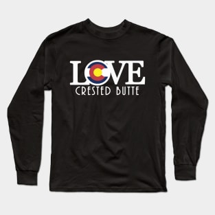 LOVE Crested Butte Colorado Long Sleeve T-Shirt